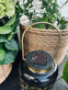 Lanterne med solceller – Black / Gold - VIAMAJA.DK