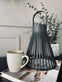 Lanterne med solceller - BLACK SOLAR - VIAMAJA.DK