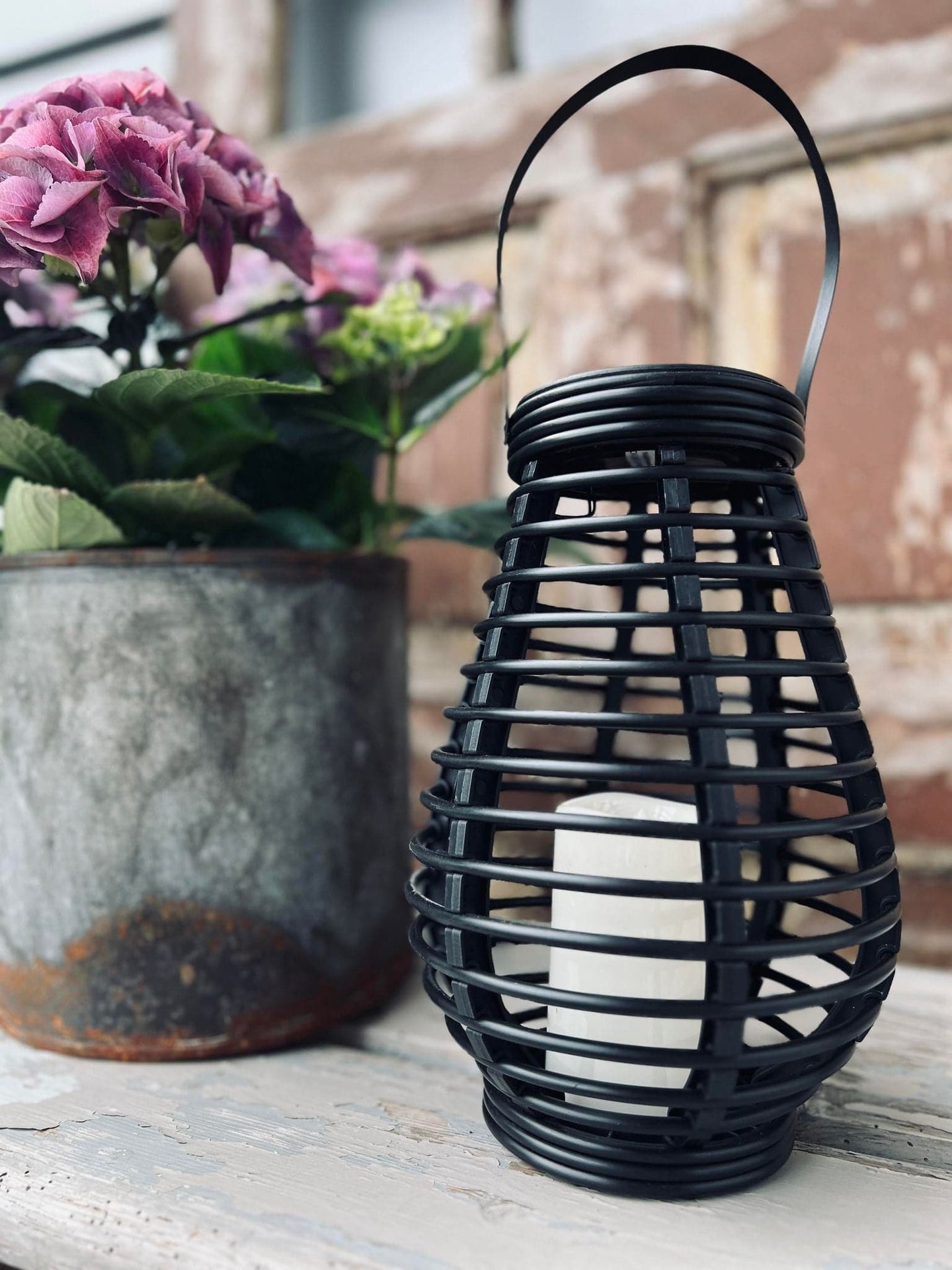 Lanterne med solceller - BLACK VIXA - VIAMAJA.DK