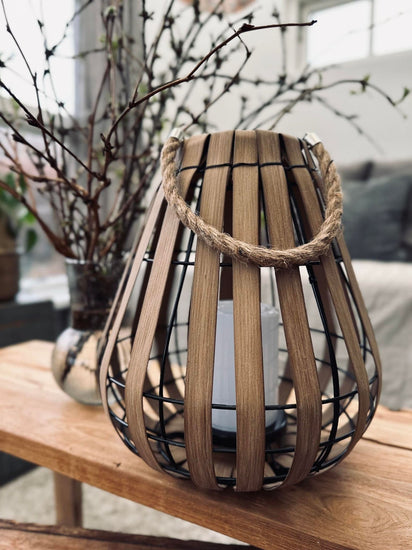 Lanterne med solceller – Nature 30cm - VIAMAJA.DK