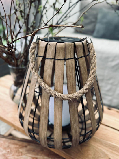 Lanterne med solceller – Nature 30cm - VIAMAJA.DK