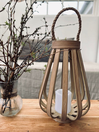 Lanterne med solceller – Nature 34cm - VIAMAJA.DK