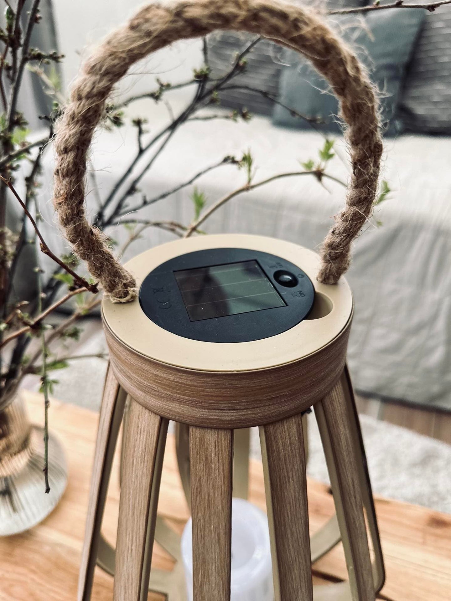 Lanterne med solceller – Nature 34cm - VIAMAJA.DK