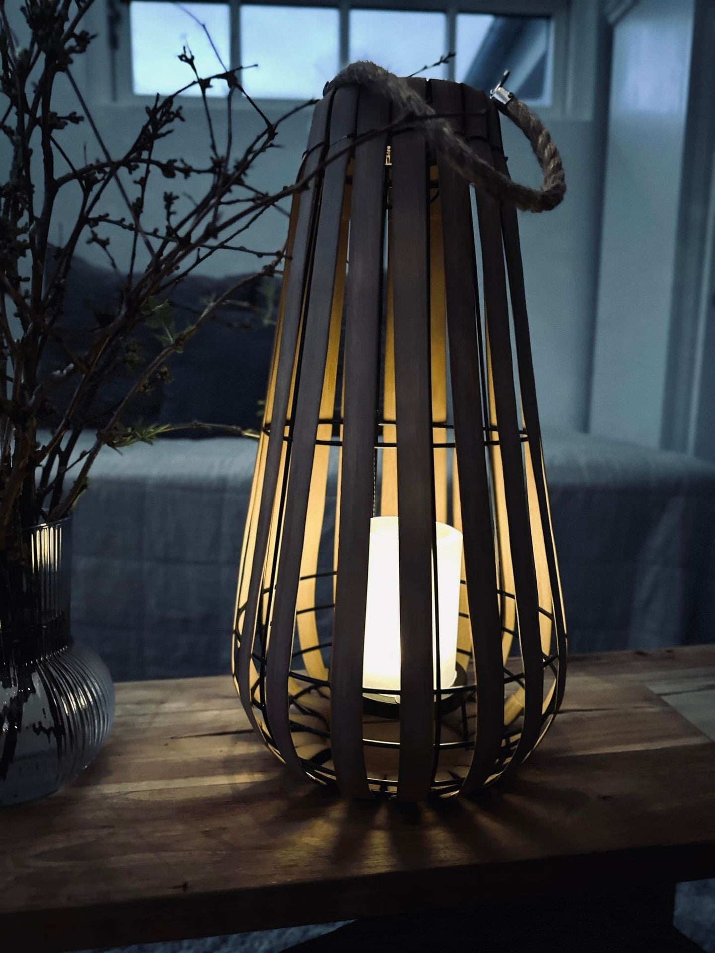 Lanterne med solceller – Nature 43cm - VIAMAJA.DK