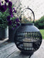 Lanterne med solceller Rattan kugle - VIAMAJA.DK