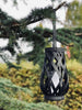 Lanterne med solceller - Svart rattan