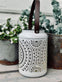 Lanterne med solceller - White metal - VIAMAJA.DK