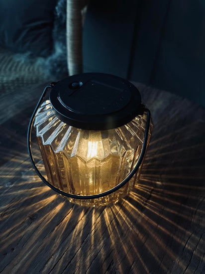 Lanterne med solceller – Wilma Beige - VIAMAJA.DK