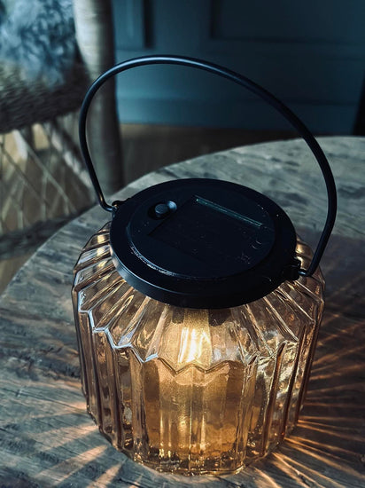 Lanterne med solceller – Wilma Beige - VIAMAJA.DK