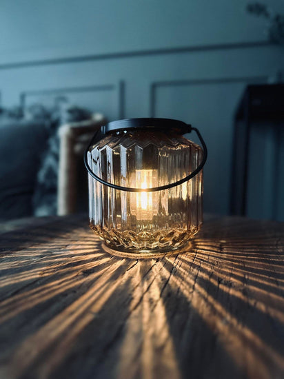 Lanterne med solceller – Wilma Beige - VIAMAJA.DK