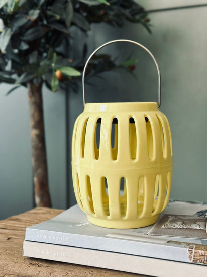 Lanterne med solceller – Yellow summer - VIAMAJA.DK