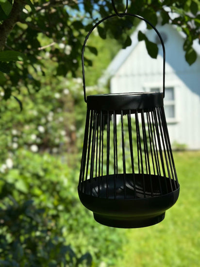 Lanterne ZANDA med solceller – Sort - VIAMAJA.DK