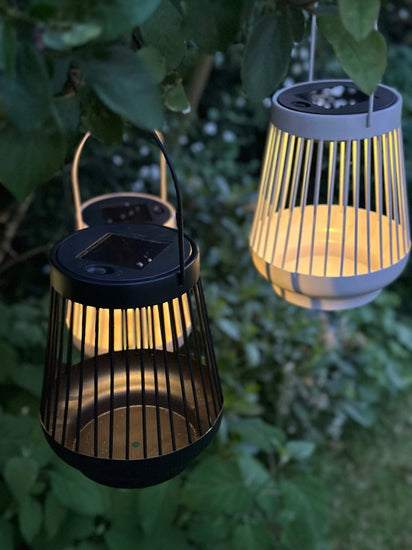 Lanterne ZANDA med solceller – Sort - VIAMAJA.DK