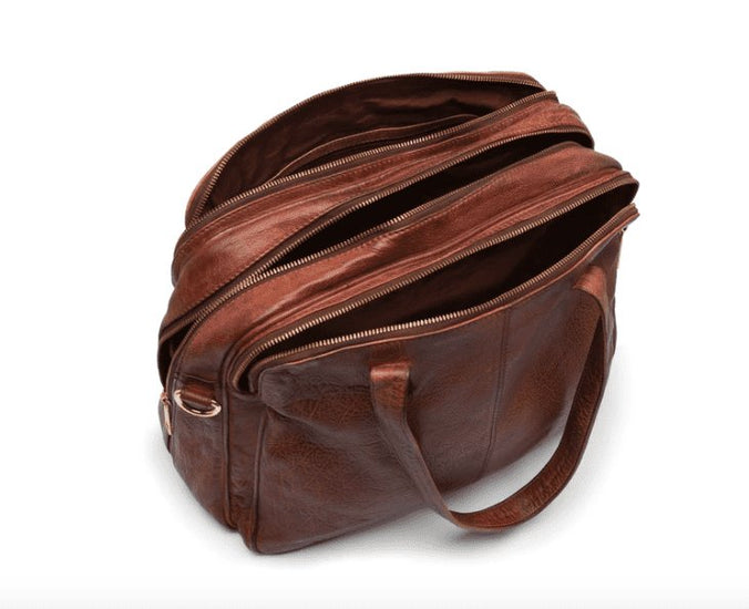 Laptop taske i blødt skind // Brandy Deluxe - VIAMAJA.DK