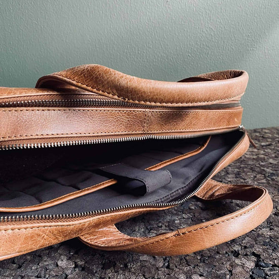 Laptop Taske MELLO – Vintage Brun skind - VIAMAJA.DK