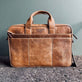 Laptop Taske MELLO – Vintage Brun skind - VIAMAJA.DK