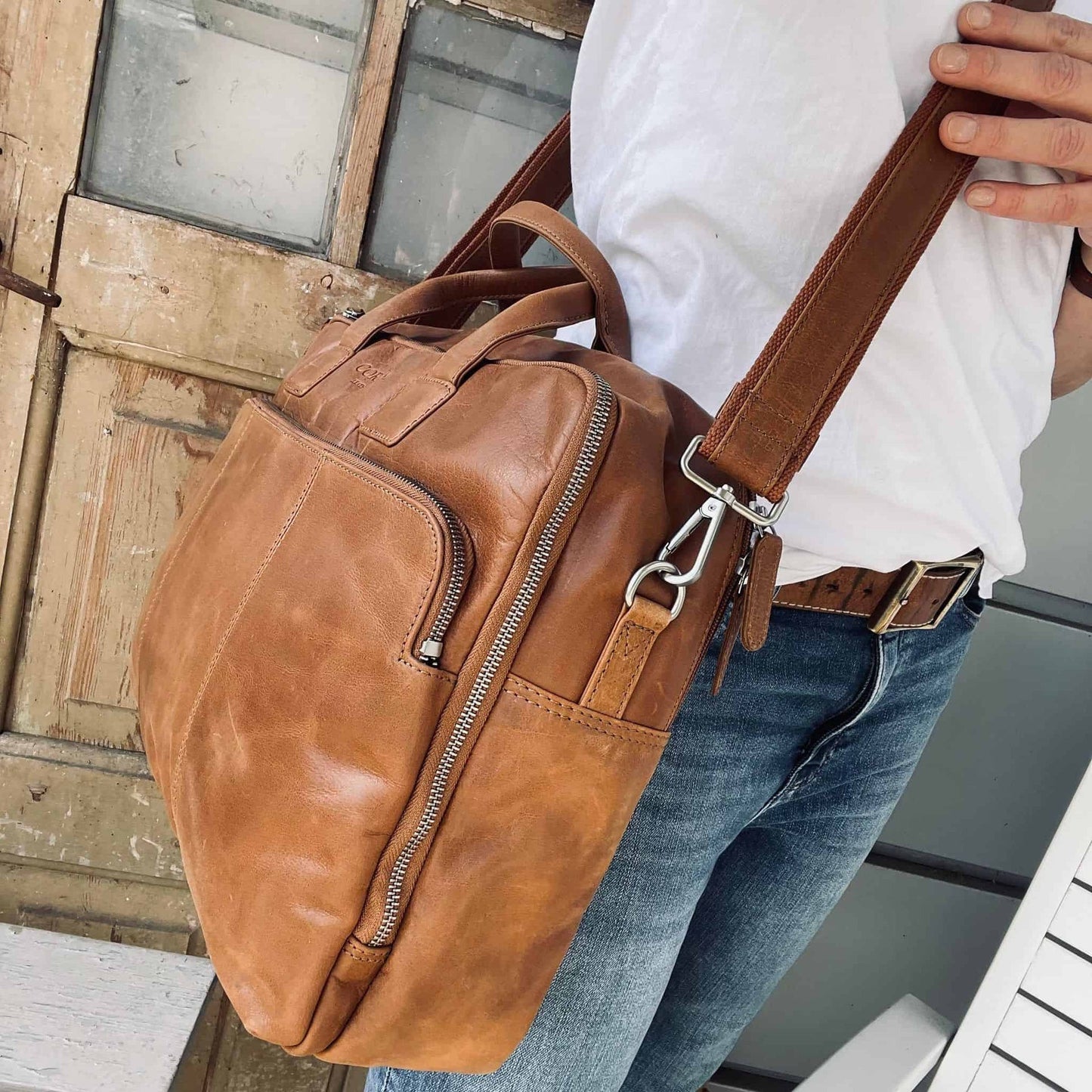Laptop taske SOLLY Cognac - VIAMAJA.DK
