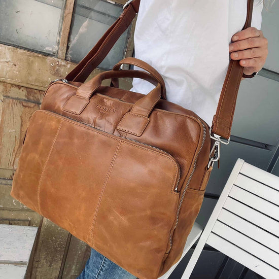 Laptop taske SOLLY Cognac - VIAMAJA.DK