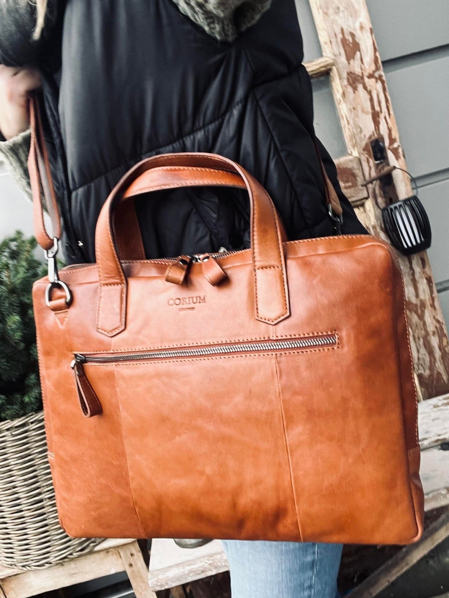 Laptoptaske - LUND Cognac - VIAMAJA.DK