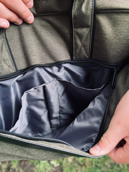 Laptoptaske Oliven - Genanvendt plastflasker - VIAMAJA.DK