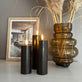 LED Bloklys / Brown – 3 stk. Lys – Inkl. fjernbetjening - VIAMAJA.DK