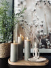 LED Blokklys Grå - Sett av 3 stk med fjernkontroll