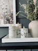 LED-bloklys Marmor - 3 stk med fjernkontroll