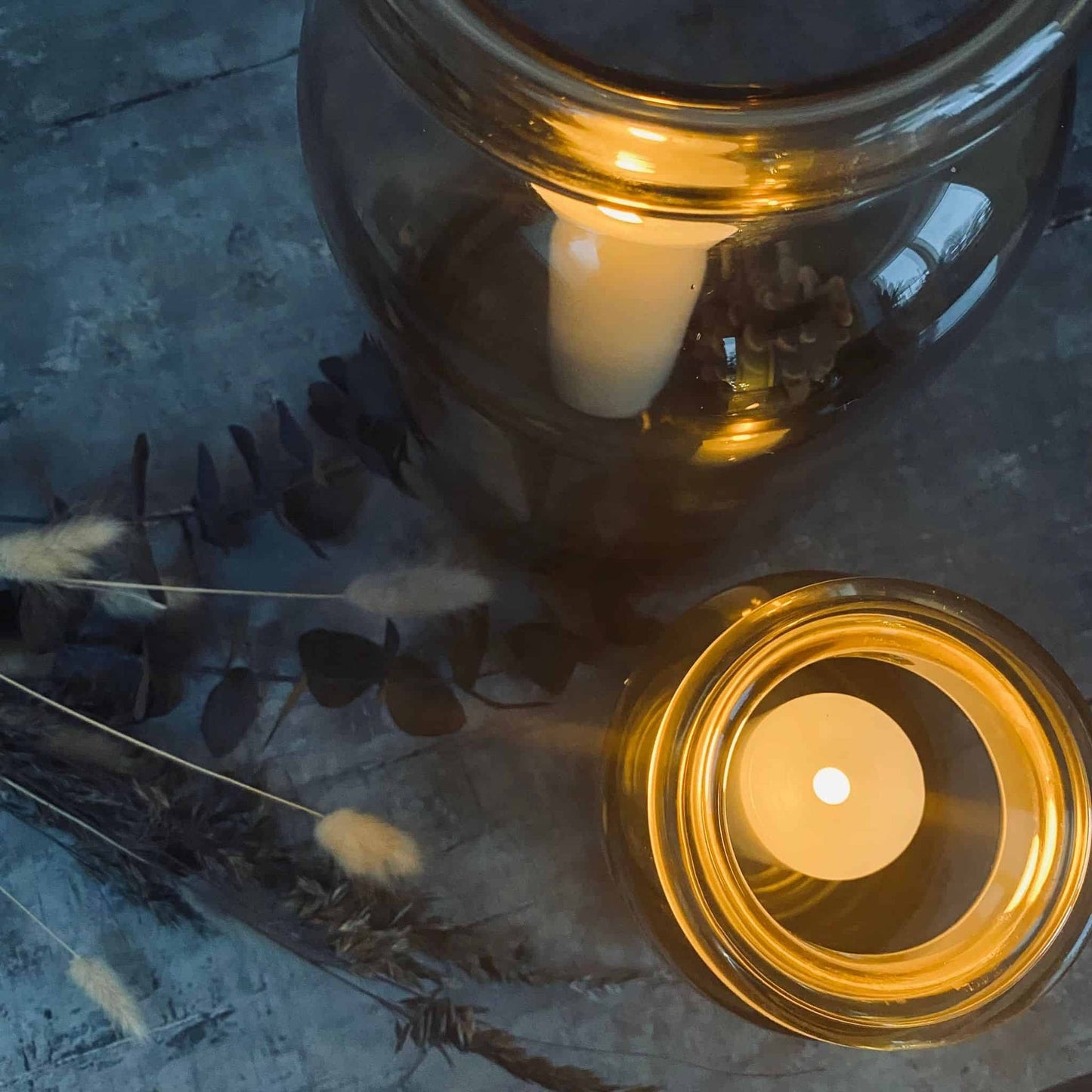 Led bloklys med flad top – H17.5cm - VIAMAJA.DK