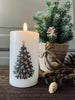 LED Bloklys med Juletre