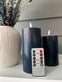 LED Bloklys / NAVY 3 stk – Inkl. fjernbetjening - VIAMAJA.DK