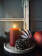 LED Bloklys Rød 12cm - VIAMAJA.DK