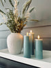 LED Blokklys / Sea blue 3 stk – Inkl. fjernkontroll