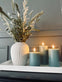 LED Bloklys / Sea blue 3 stk. Inkl. fjernbetjening - VIAMAJA.DK