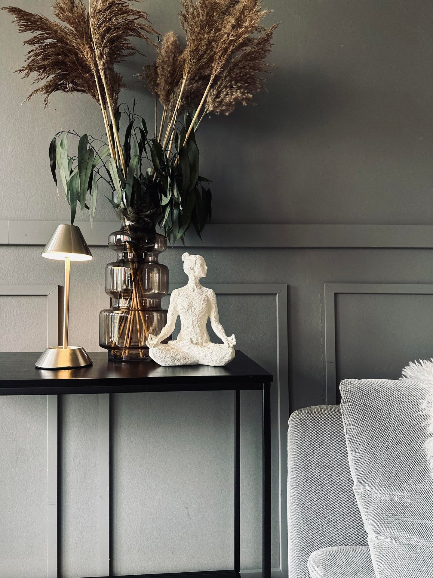 LED bordlampe Silver – genopladelig 2 stk - VIAMAJA.DK