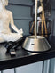 LED bordlampe Silver - genopladelig - VIAMAJA.DK