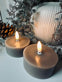 LED fyrfadslys JUMBO 2 stk - Sand voks - VIAMAJA.DK