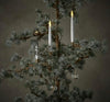 LED juletrelys m. krystall - trådløse m/lysholdere 10 stk / TILBUD