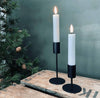 LED Kronelys 2 stk - 15 cm med timerfunksjon