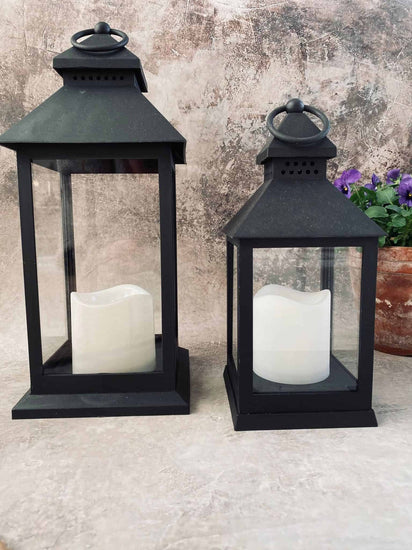 LED lanterne med timer funktion - VIAMAJA.DK