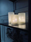 LED Lys i frosset glas - Sæt med 3 lys + timerfunktion - VIAMAJA.DK