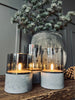 LED-lys med betonglook - Sett med 3 stk