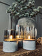 LED Lys med beton look - Sæt med 3 stk - VIAMAJA.DK