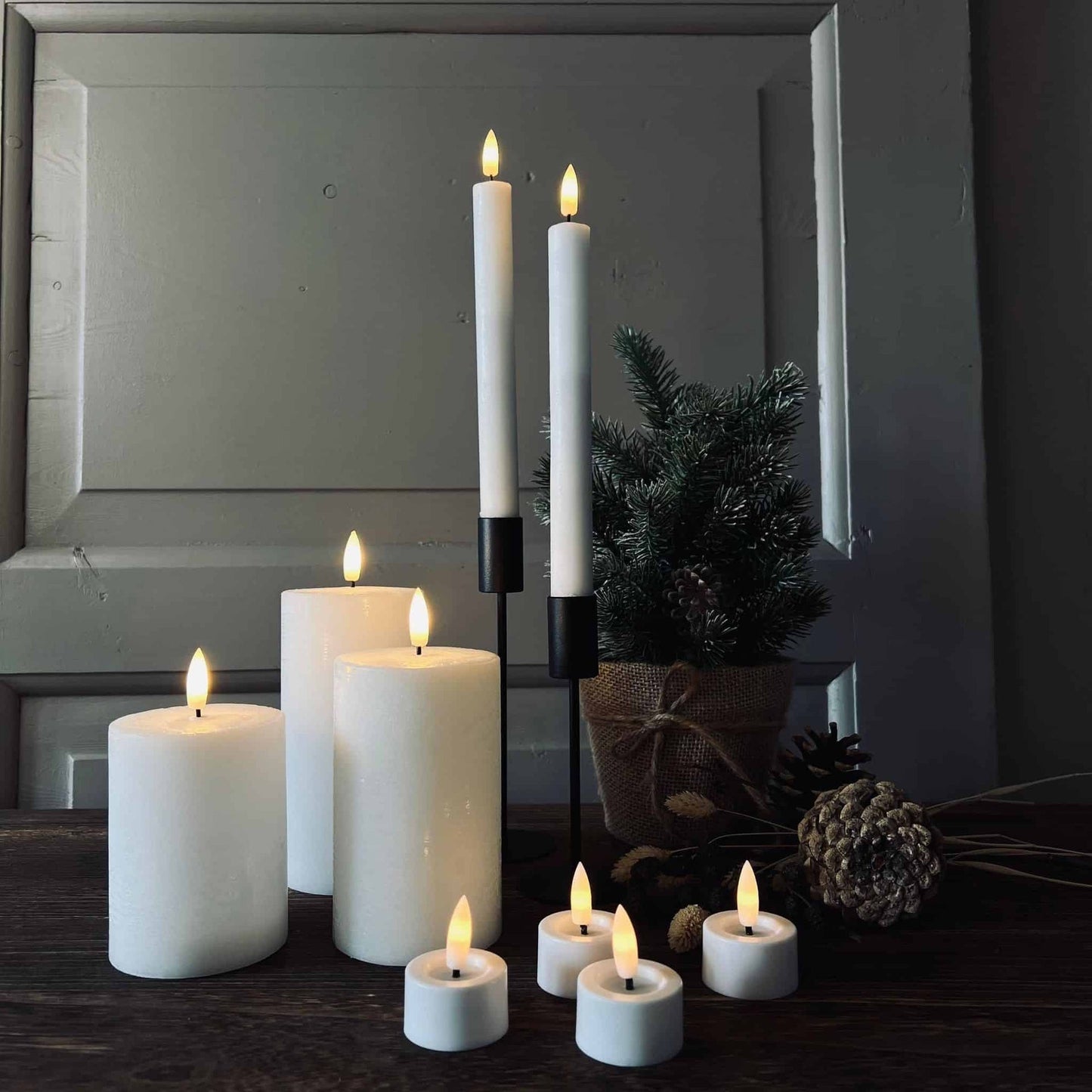 LED Lys pakke med 9 LED lys - Ink fjernbetjening - VIAMAJA.DK