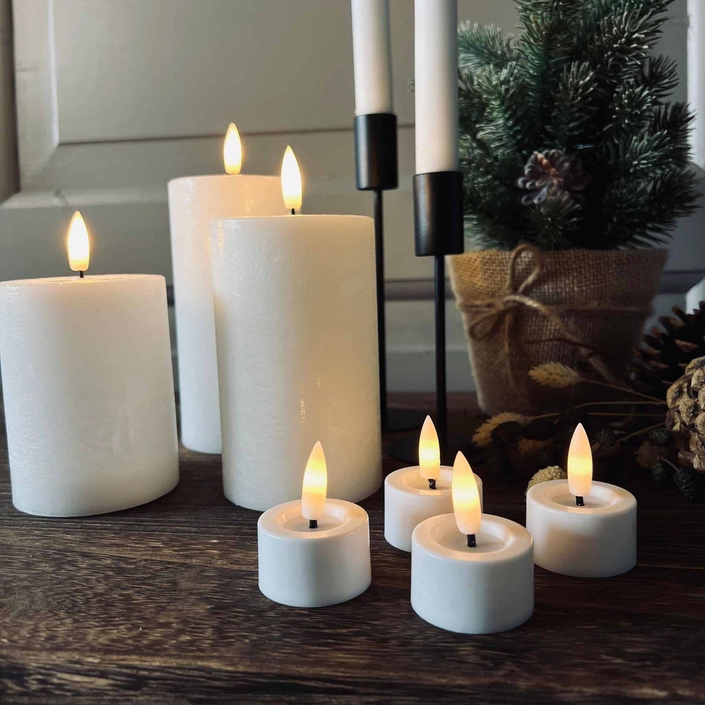 LED Lys pakke med 9 LED lys - Ink fjernbetjening - VIAMAJA.DK