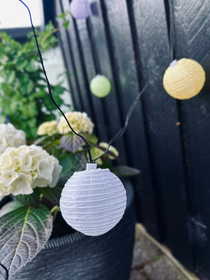 LED Lyskæde med solceller - PASTEL Mix 2 - VIAMAJA.DK