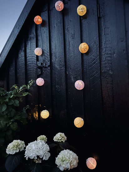 LED Lyskæde med solceller - PASTEL Mix 2 - VIAMAJA.DK