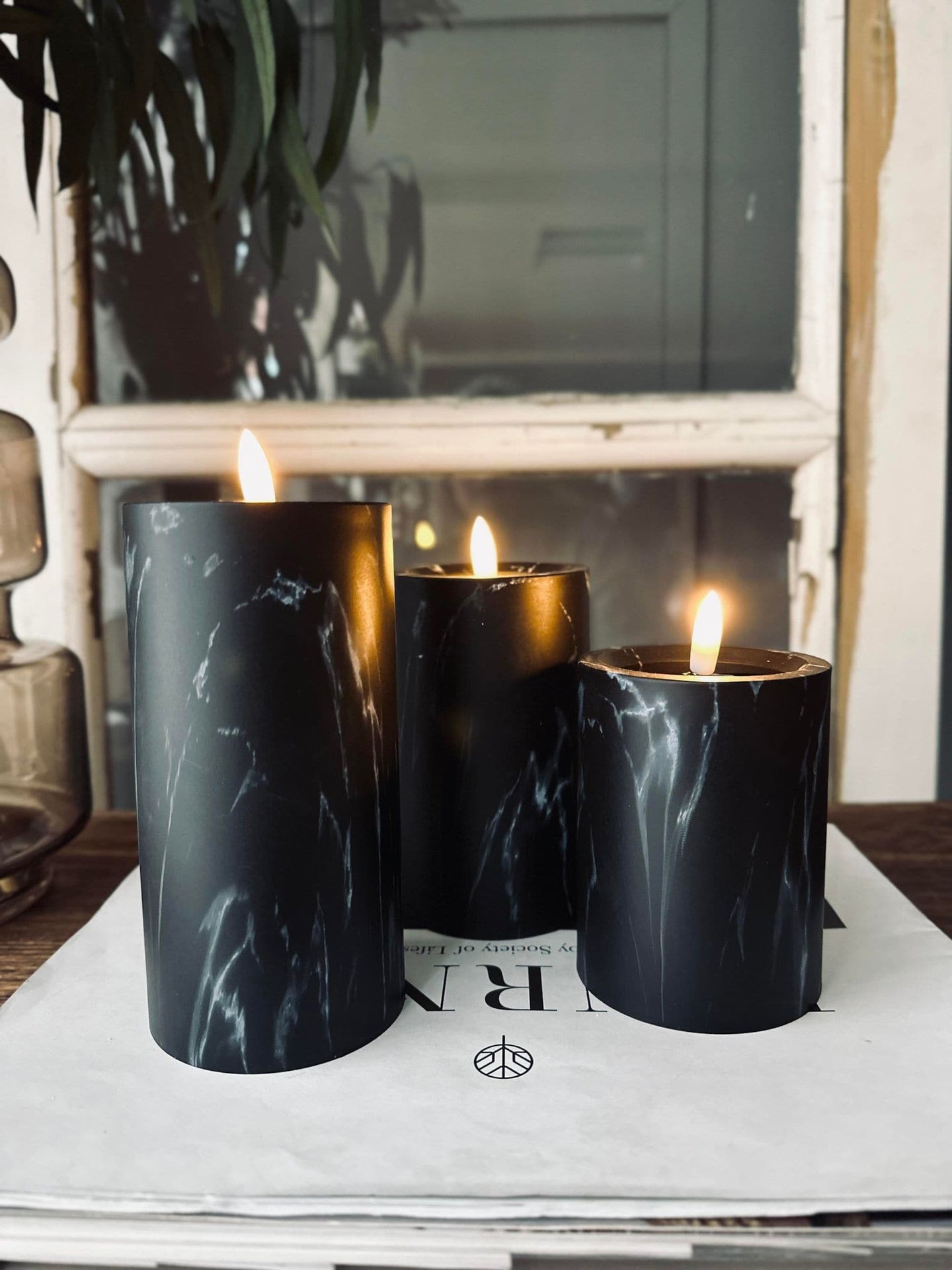 LED marmor black 10cm - VIAMAJA.DK