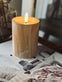 LED marmor bloklys 10cm - Beige - VIAMAJA.DK