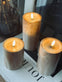 LED marmor bloklys 10cm - Beige - VIAMAJA.DK