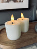 LED Mini blokklys H 5cm - Sett med 2 stk m. Timerfunksjon